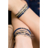 Evi blue gold armband